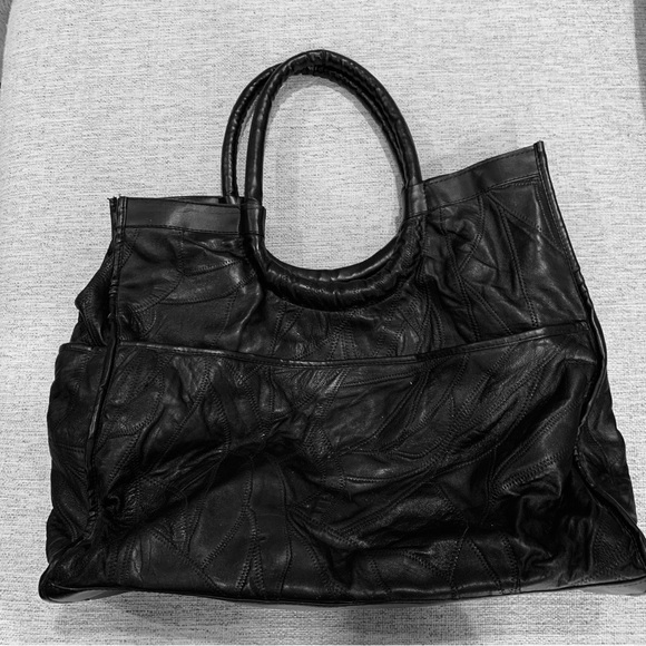 Vintage Navarre Leather Company Travel bag Genuine Leather - Picture 9 of 11